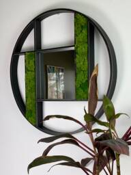 Reindeer Moss Mirror Wall Hanging 30