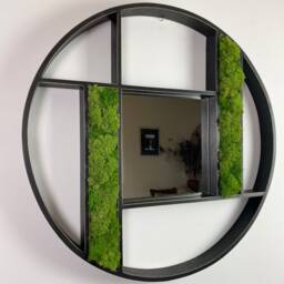Reindeer Moss Mirror Wall Hanging 30 - thumbnail 3