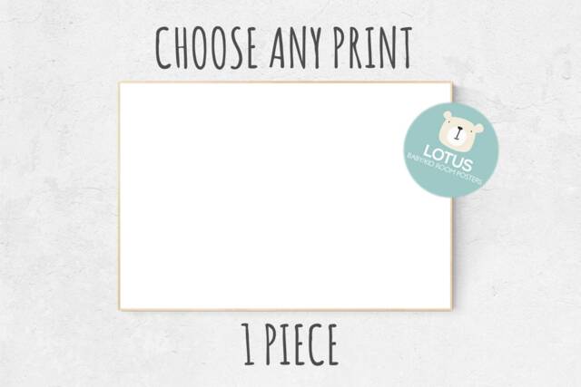 Custom Nursery Art Print Choose Your Design - image 1
