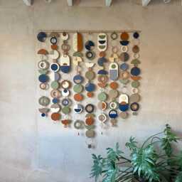 Extra Large Mid-Century Wall Hanging - Handmade Abstract Wood Sculpture - thumbnail 1