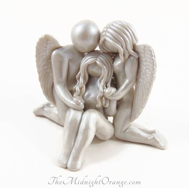 Handmade Remembrance Figurine Memorial Loss Of Loved One Sculpture - image 1