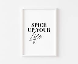 Kitchen Prints - Food Print Spice Up Your Life Wall Art Decor Home Funny - thumbnail 1