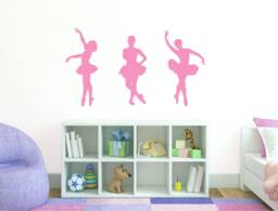 Ballerina Wall Stickers For Girls Bedroom, Room Ballet Decor, Gift, Decals Wall, Art Decor