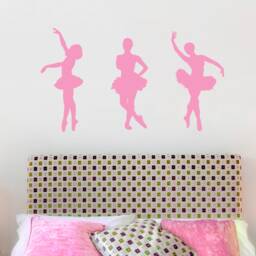 Ballerina Wall Stickers For Girls Bedroom, Room Ballet Decor, Gift, Decals Wall, Art Decor - thumbnail 3