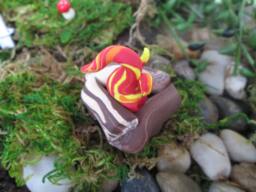 Handmade Polymer Clay Miniature Campfire Fairy Garden Decor - thumbnail 1