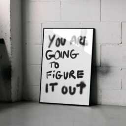 Motivational Wall Art Print - You Are Going To Figure It Out - thumbnail 3