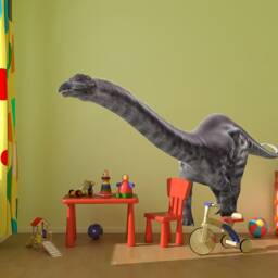 Apatosaurus Wall Sticker Dinosaur Decal Playroom Jurassic Decor Nursery Kids Room Dino Art - thumbnail 3