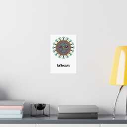 Virus Art Flu Science Print Biologist Influenza Funny Cute Printable Gift - thumbnail 3