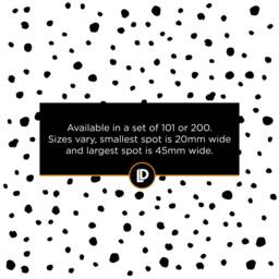 101 Dalmatian Spots - Single Colour Spots Suitable For Kids Wall Bedroom Home Decor Vinyl Decal Stickers - thumbnail 2