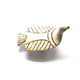 Greek Clay Artwork , Terracotta Geometrical Dove Pigeon From Thebes Museum Sculptures - thumbnail 1