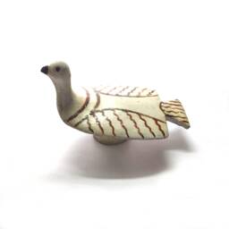Greek Clay Artwork , Terracotta Geometrical Dove Pigeon From Thebes Museum Sculptures - thumbnail 2