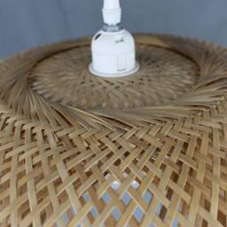 Hand Woven Bamboo Pendant Light Rustic Chandelier Lighting - thumbnail 3