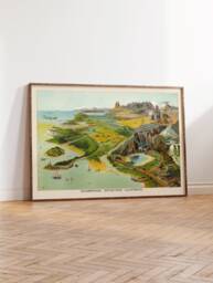 Vintage Geography Print 1887 Geographical Definitions By Yaggy - thumbnail 1