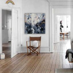 Original Abstract Landscape Painting Acrylic Wall Art - 100cm X 100cm - thumbnail 3