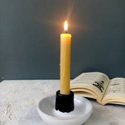 Handmade Pottery Candle Stick Holder Nordic Table Centerpiece - thumbnail 2
