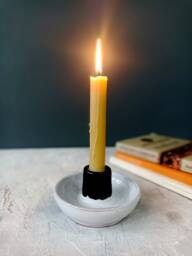 Handmade Pottery Candle Stick Holder Nordic Table Centerpiece - thumbnail 1