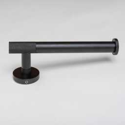 Matte Black Knurled Bathroom Accessory Range - Towel Rail Roll Holder Hook