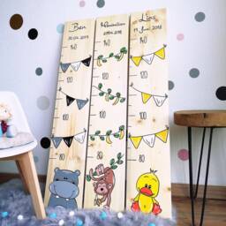 Children's Height Chart, Wooden Charts, Individual Gifts, Personalized Charts - thumbnail 3