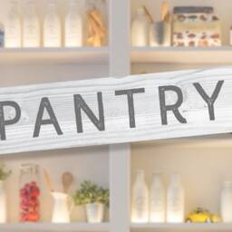 Pantry White Farmhouse Sign Enamel Metal Tin Sign Wall Plaque - thumbnail 2