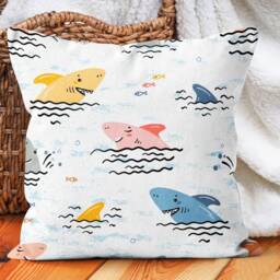 Whale Kids Cushions Cover/Sea Animal Shaped Throw Pillow Case/Wild Whale Kid Sleeping Case/Nursery Decorative Case/Kids Gift - thumbnail 3