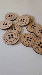 Santa's Lost Button Engraved Mdf Christmas Stocking Filler - thumbnail 1