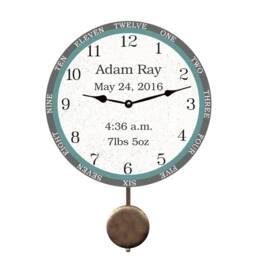 Personalized Baby Clock - Choose Your Color & Size For A Custom Fit - thumbnail 2