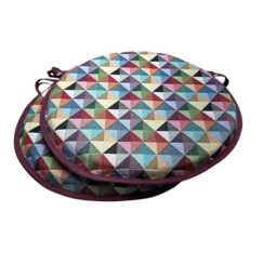 "Set Of 2 Big Holland Tapestry Bistro/Round/Garden/Kitchen/Patio Seat Pads Available in 3 Sizes 12"" 14"" 16" - thumbnail 3