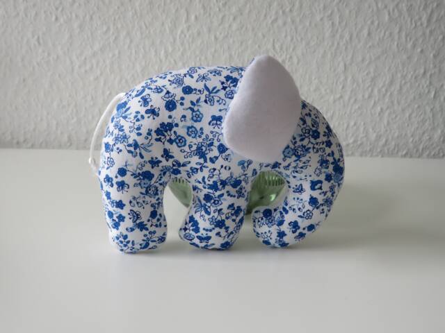 Elephant...cuddly Toy...gripping Toy...for Babies...birth...gifts...birthday...boys...girls - image 1