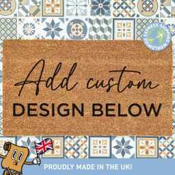 Add Custom Design Below, Customised Doormat, Personalized Housewarming Gift, Realtor Closing New Home Decor - thumbnail 1