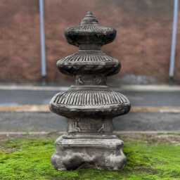Japanese Pagoda Statue Concrete Sculpture Asian Temple Figurine Stone Outdoor Garden Decor Handmade Zen Art Lover Gift - thumbnail 4