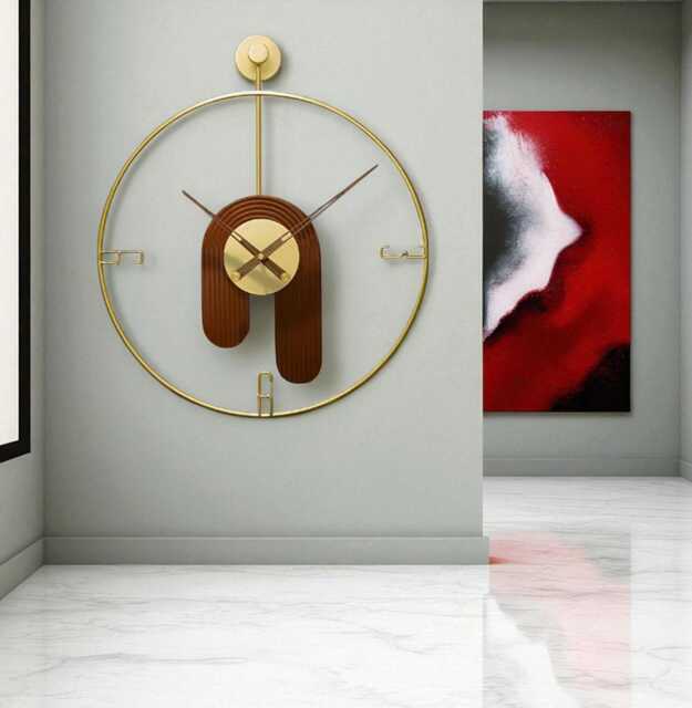 Handmade Modern Artistic Wall Clock - 60cm - 23.6 - image 1