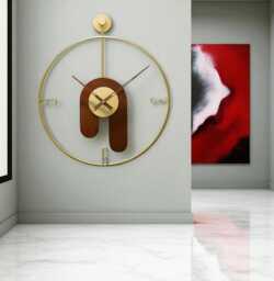 Handmade Modern Artistic Wall Clock - 60cm - 23.6 - thumbnail 1