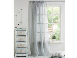 Linen Curtain-Curtain Grey Blue Curtain-Linen Sheer Panel - Drapes-Window Treatment - Rod Pocket - 4''(10cm-Width 67'' - 170cm X Custom Length - thumbnail 1