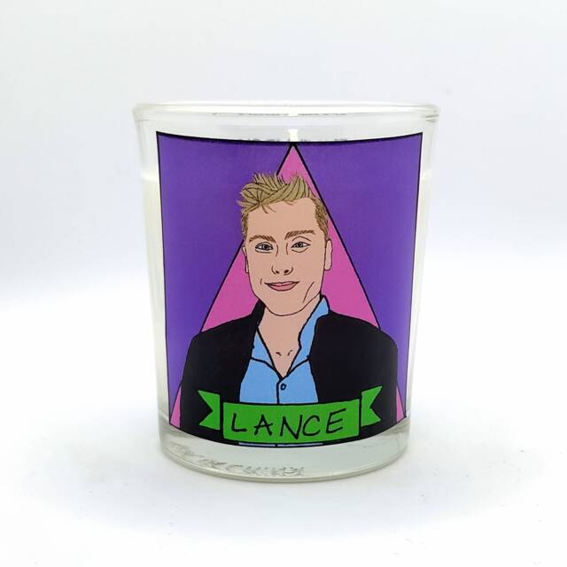 Lance Bass Glass Votive Candle // Lgbtq Altar - image 1
