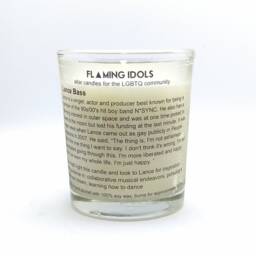 Lance Bass Glass Votive Candle // Lgbtq Altar - thumbnail 2