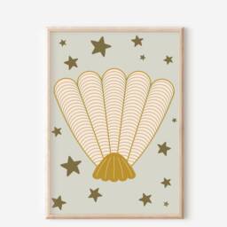 Mermaid & Shell Themed Prints For A Nursery, Little Girls Room Or Playroom. - Prints Only - thumbnail 2