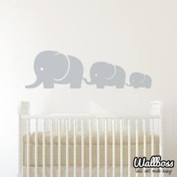 Elephant Family Baby & Mom Wall Decal Vinyl Sticker Nursery - thumbnail 2