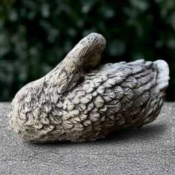 Unique Goose Sculpture Concrete Duck Figurine Stone Bird Statue Cement Animal Decoration Duck Lover Gift Front Door Ornament - thumbnail 4