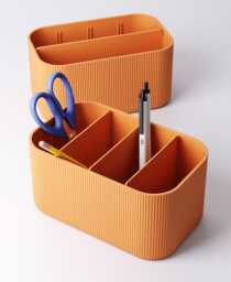 Modular Desk Organiser Desktop Storage Box Modern Office 3D Printed Stationery Holder