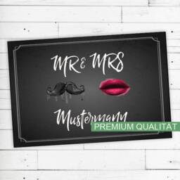 "Floor Mat Personalized With Name ""Mr & Mrs" - thumbnail 2
