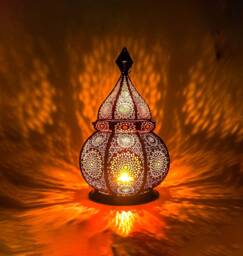 Moroccan Brass Pendant Lamp, Hanging Lighting, Chandelier Handmade Moroccan Table Boho Bedside Lamp
