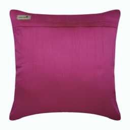 "Art Silk Fuchsia Pink Couch Cushion 16""x16" - thumbnail 3
