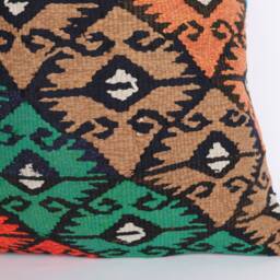 20'' Vintage Turkish Kilim Pillow Cover Bohemian Cushion - thumbnail 2