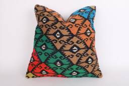 20'' Vintage Turkish Kilim Pillow Cover Bohemian Cushion - thumbnail 1