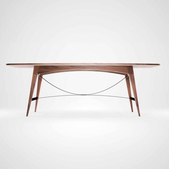 Modernist Dining Table - Mid Century Modern Kitchen & Room Oval - image 1