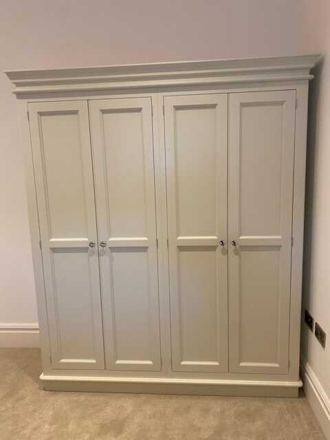 Wardrobe - 4 Door Full Hanging Victorian With Plinth Style - image 1