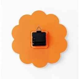 Framed Flower Layered Acrylic Wall Clock - Orange & Papaya - thumbnail 3