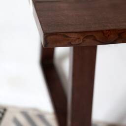 Ash Wood River Table White Epoxy Resin, Handmade Dining Table - thumbnail 4