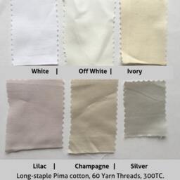 Ruffle Duvet Cover, Custom Made From Long Staple Pima Cotton - White, Off White - thumbnail 4