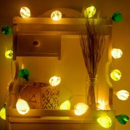 Led Bulbs Flower Garland, Wedding Decor, Lights, Lights Green Home Decor - thumbnail 3